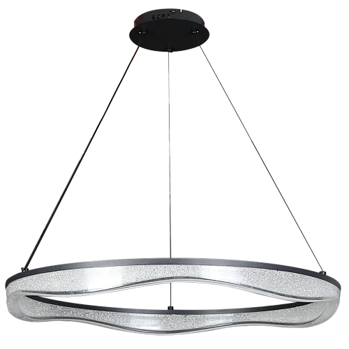 علاقي ليد مقاس 80 سم اسود لون الانارة 3اضاءات 55 واط مموج اضاءة للاسفل