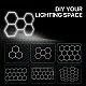 إضاءة سداسية ليد للكراجات السعودية Hexagon LED Lights