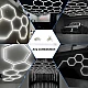 إضاءة سداسية ليد للكراجات السعودية Hexagon LED Lights