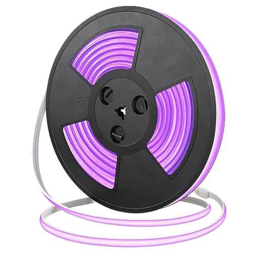 شريط لاصق كوب 24 فولت ( قص حر من اي مكان ) 10 متر لون الانارة بنفسجي " يحتاج الى محول كهربائي للتوصيل "