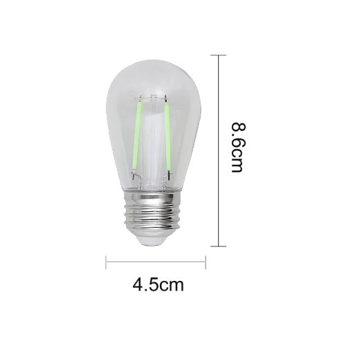 لمبة ثلاجة LED لون أخضر 2 واط E27 موفرة للطاقة