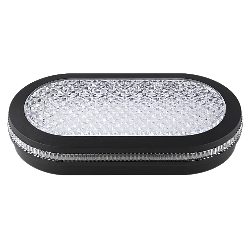 كشاف بيضاوي شفاف خارجي المطور برو اسود لون الانارة ابيض 30 واط