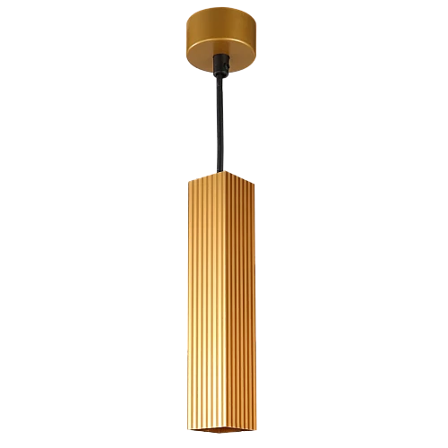 مصباح علاقي سلندر مكعب مستطيل مقلم مودرن زيتي (مقاس 30 سم) - قاعدة GU10