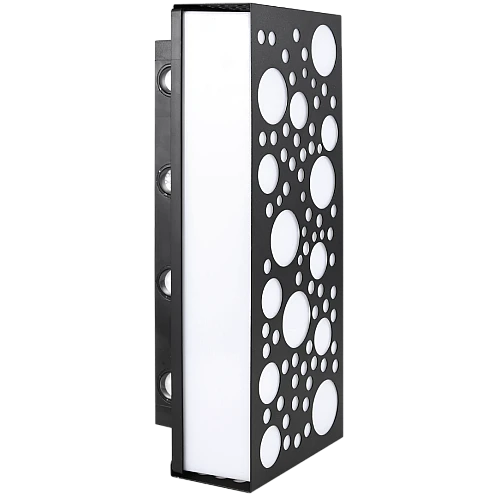 جداري بوابة مستطيل خارجي اسود لون الانارة اصفر 30 واط