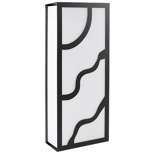 جداري بوابة مستطيل خارجي اسود لون الانارة اصفر 30 واط