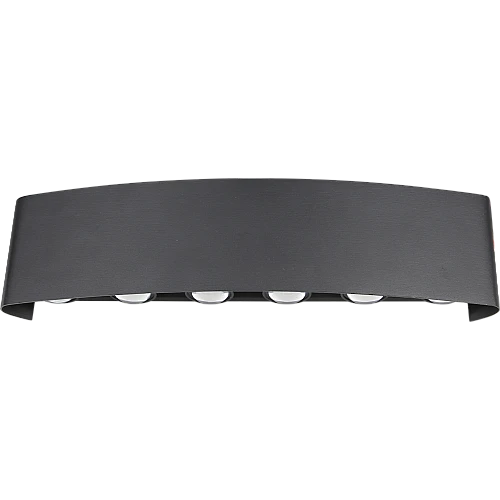 جداري بوابة خارجي اسود لون الانارة اصفر 12عينLED