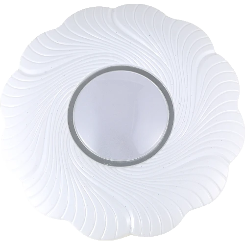 لطش مدور فضي لون الانارة 3 اضاءات مقاس 40 سم 42 واط 