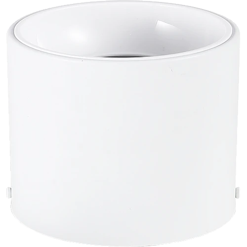 جرم سلندر مانع للتوهج اسطواني مفرد دائري غطاء ابيض + ابيض قاعدة GU10