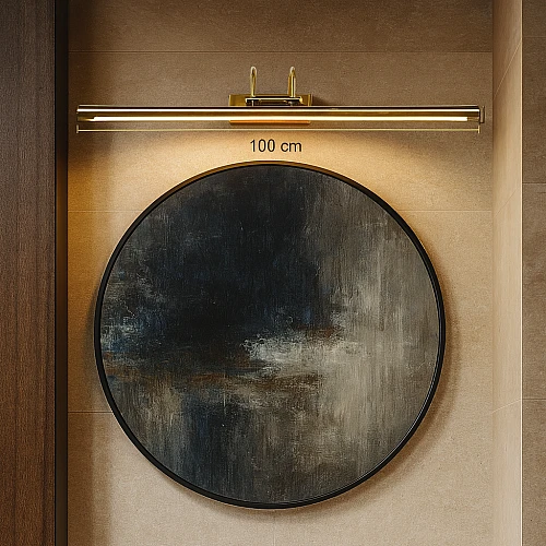 إضاءة أبليك حائط مودرن زيتي لون الانارة 3 اضاءات واط 25 مقاس 1000 ملم