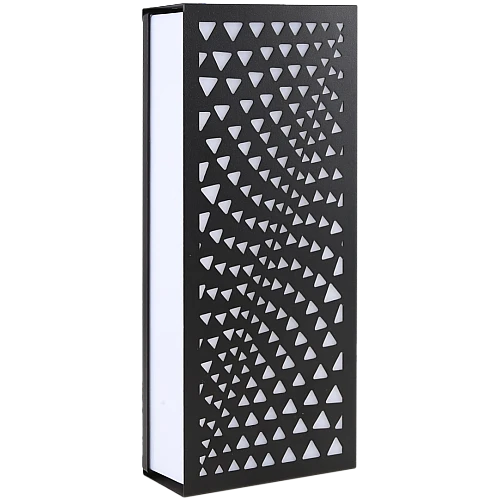 جداري مستطيل خارجي همر اسود لون الانارة اصفر 24 واط