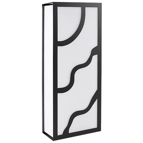 جداري مستطيل خارجي همر اسود لون الانارة اصفر 24 واط