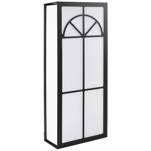 جداري مستطيل خارجي همر اسود لون الانارة اصفر 24 واط