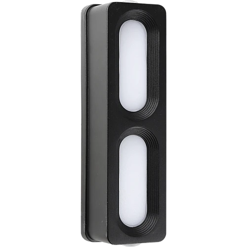 جداري بوابة مستطيل مجوز همر اسود لون الانارة اصفر 7 واط