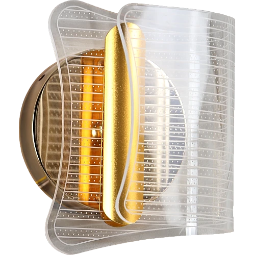 إضاءة جدارية اكريليك مودرن ذهبي لون الانارة 3 اضاءات 3 واط