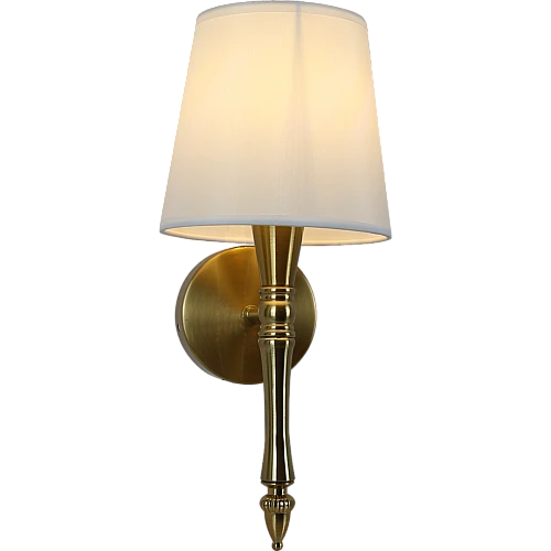 إضاءة جدارية مفرد زيتي + طربوش ابيض E14*1