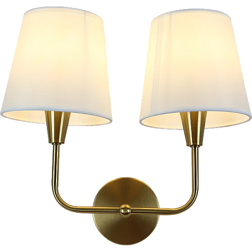 إضاءة جدارية مجوز زيتي + 2طربوش ابيضE14*2