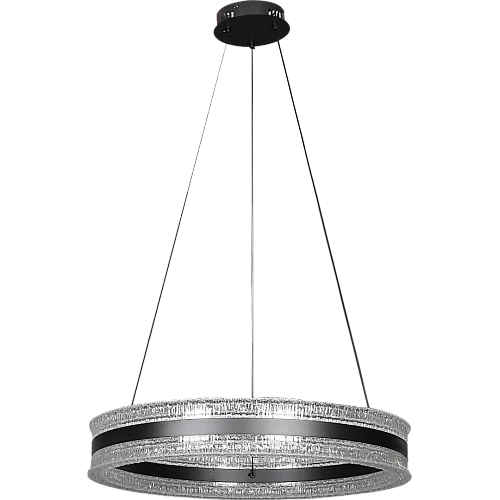 علاقي مودرن حلقة عريضة اسود لون الانارة 3 اضاءات 60 سم 75 واط