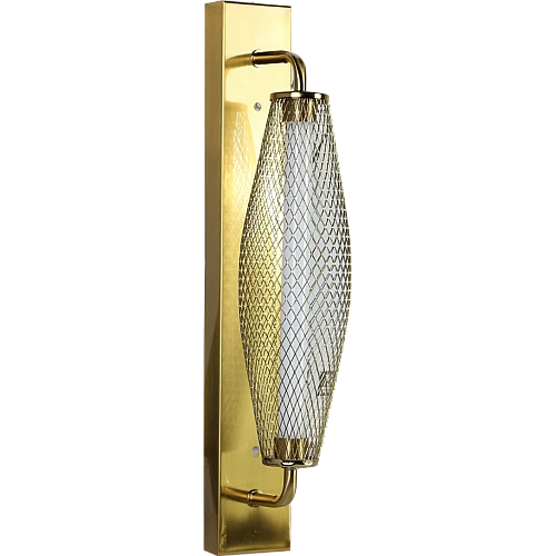 إضاءة جدارية مفرد شبك استيل زيتي لون الانارة اصفر 5 واط