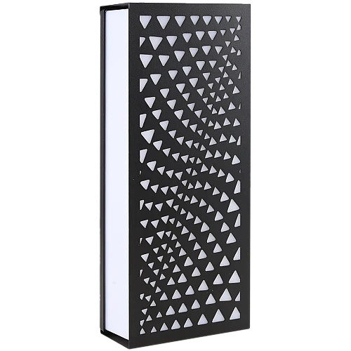 جداري بوابة مستطيل خارجي اسود لون الانارة اصفر 30 واط