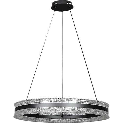 علاقي مودرن حلقة عريضة اسود لون الانارة 3 اضاءات 80 سم 105 واط