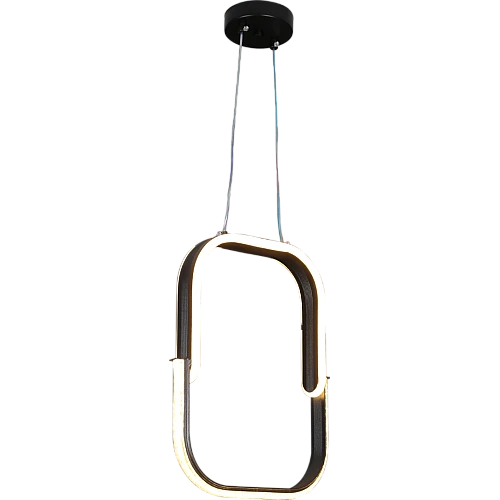 علاقي مودرن مستطيل اسود لون الانارة 3 اضاءات 30 سم 42 واط