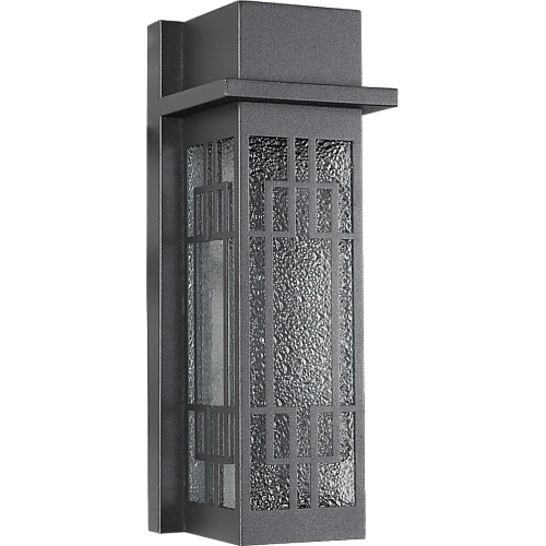 فانوس جداري قزاز مثلج E27 اسود خارجي