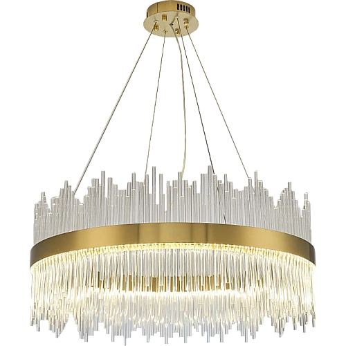  صورة منتج ثريا شكل زيتي بلمسة ساحرة متعددة الألوان ( كريمي + اصفر + ابيض ) قطر 80 سم موديل HA/T3302/800YAB+3COL