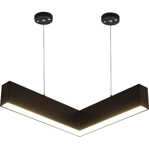 كشاف زاوية L بنل اسود +  المطور 3CCT لون الانارة قابلة للتغيير ( 3K,4K,6.5K ) 30 توفل 30 سم