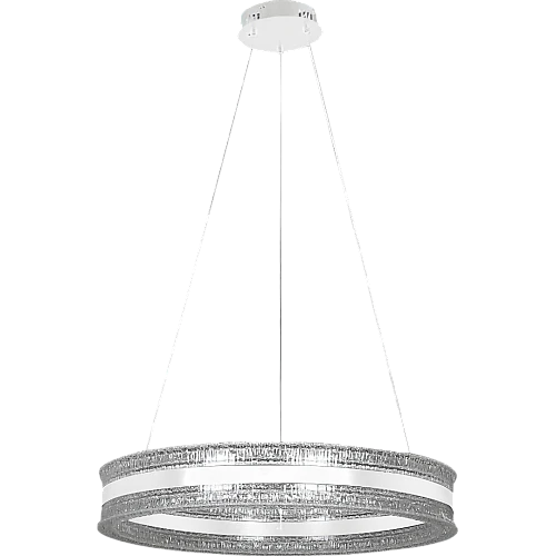 علاقي مودرن حلقة عريضة ابيض لون الانارة 3 اضاءات 60 سم 75 واط