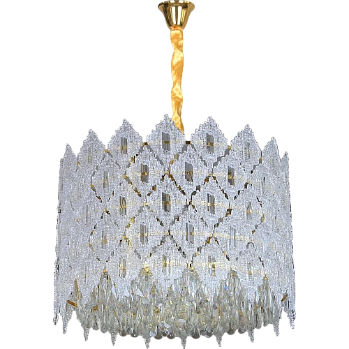 نجف مودرن كريستال E14*13 ذهبي 60 سم