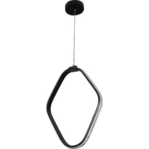 علاقي مودرن مربع اسود لون الانارة 3 اضاءات 30 سم 25 واط