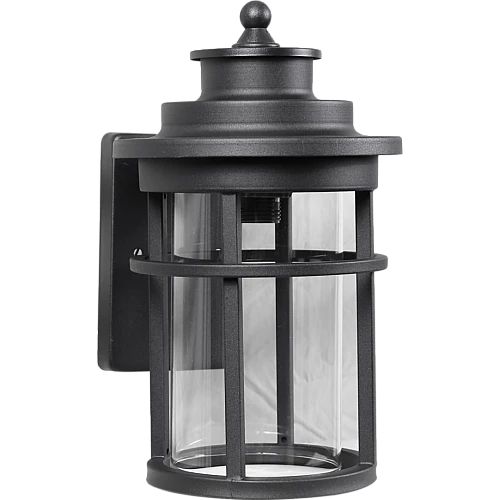 فانوس جداري قزاز شفاف E27 اسود خارجي