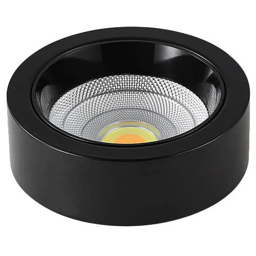 كشاف لطش COB مانع للتوهج المطور اسود 24 واط 4CCT لون الانارة قابلة للتغيير (6,5K,4K,3K,3CO) 