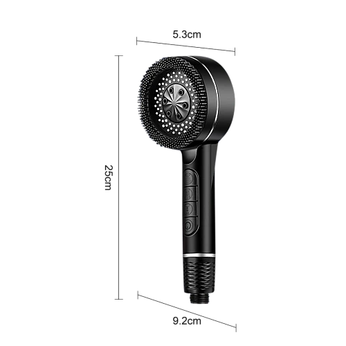 رأس دش أسود مودرن بفلتر تنقية المياه