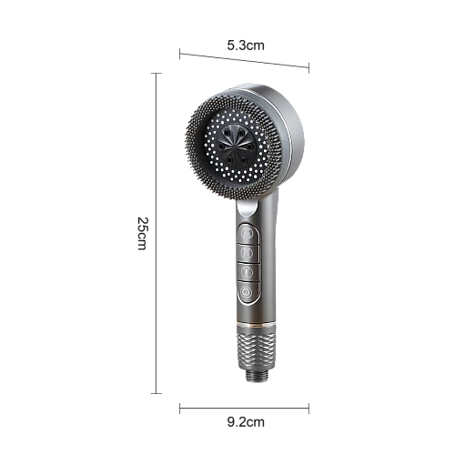 رأس دش مودرن لون رمادي بفلتر تنقية