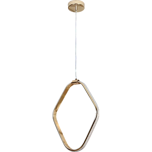 علاقي مودرن مربع ذهبي لون الانارة 3 اضاءات 30 سم 25 واط