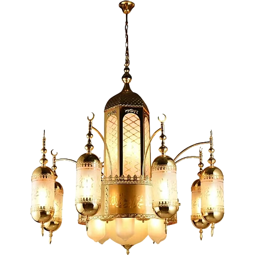 نجف مساجد لفظ الجلالة E27*20L مقاس قطر 100 سم - (هذا المنتج متاح داخل مدينة جدة فقط)