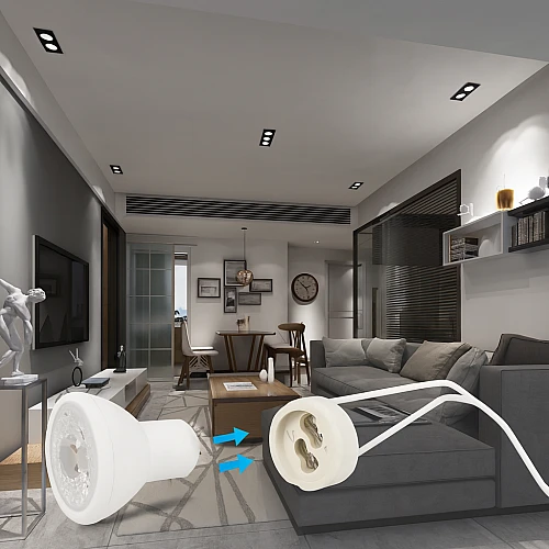 هولدر لمبة GU10 سيراميك