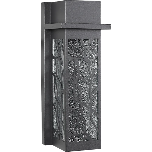 فانوس جداري قزاز مثلج E27 اسود خارجي