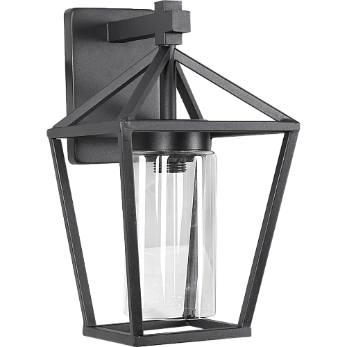 فانوس جداري قزاز شفاف E27 اسود خارجي