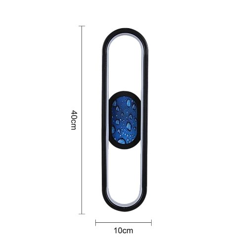 اضاءة جدارية بيضاوي اسود لون الانارة 3 اضاءات مقاس 40 سم 15 واط