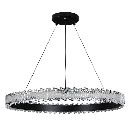 علاقي مودرن مدور اسود لون الانارة 3 اضاءات 80 سم 60 واط