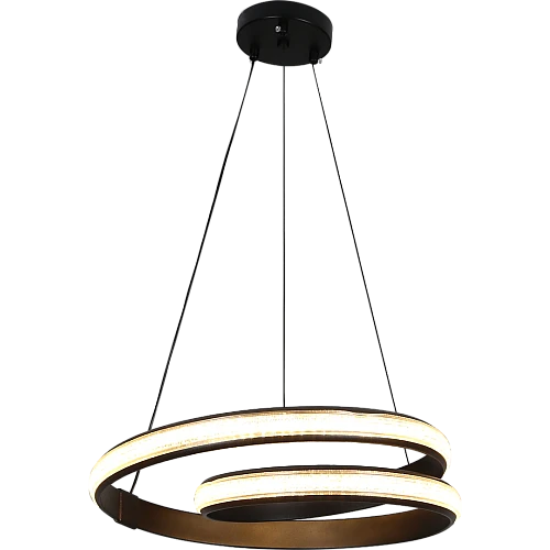 علاقي مودرن مدور حلزوني اسود لون الانارة 3 اضاءات 40 سم 48 واط