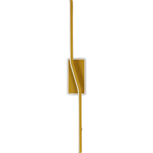 إضاءة جدارية مسطرة منحنية ذهبي لون الانارة 3 اضاءات 60 سم 12 واط