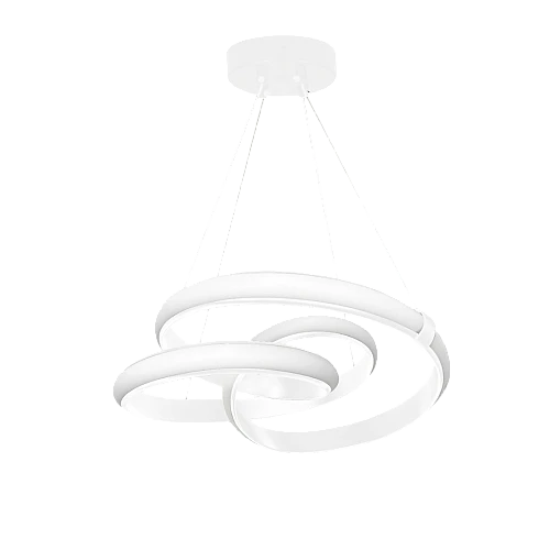 علاقي مودرن حلقة حلزوني ابيض لون الانارة 3 اضاءات 150 واط