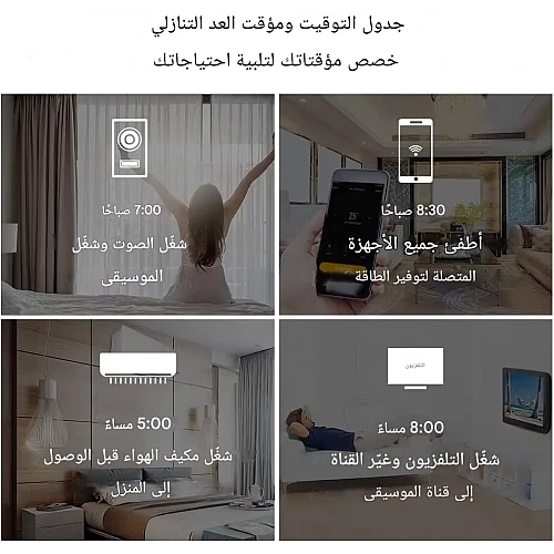  صورة منتج ريموت كنترول ذكي تحكم عن بعد سهل الاستخدام | ويعمل بديل للتحكم عن بعد لأي جهاز بريموت توفل موديل TF/Smart Wifi