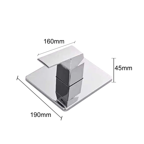 وجه خلاط دش مخفي مربع لون كروم ماركة تيتو