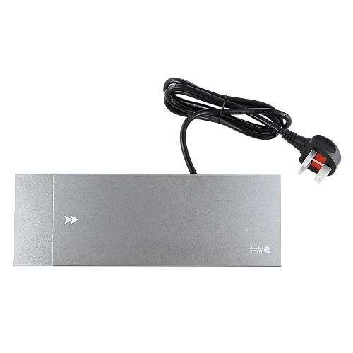 توصيلة أفياش مكتبية دفن مخفية بغطاء فضي سحاب و منافذ Tyep-C-USB + كمبيوتر + HDMI توفل (Toefl)