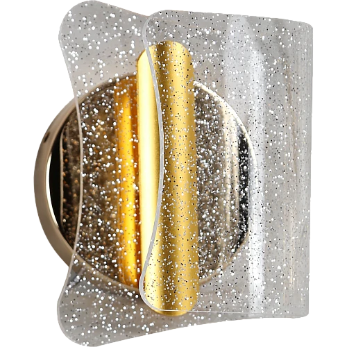 إضاءة جدارية اكريليك مودرن ذهبي لون الانارة 3 اضاءات 3 واط