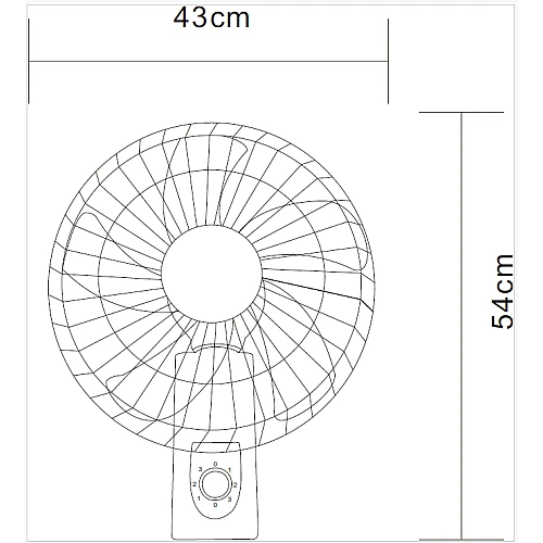  صورة منتج مروحة حائط غطاء ابيض مقاس 16 موديل HU5006/16/WH